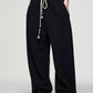 Cotton bracket silhouette drawstring pants | 3 color