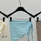 Cotton blend unisex bead scarf-belt accessory | 4 color