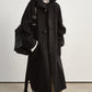 100% wool sharp structured horn buttons coat | 2 color