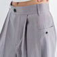 Viscose blend cool feel banana-shape loose pants | 4 color