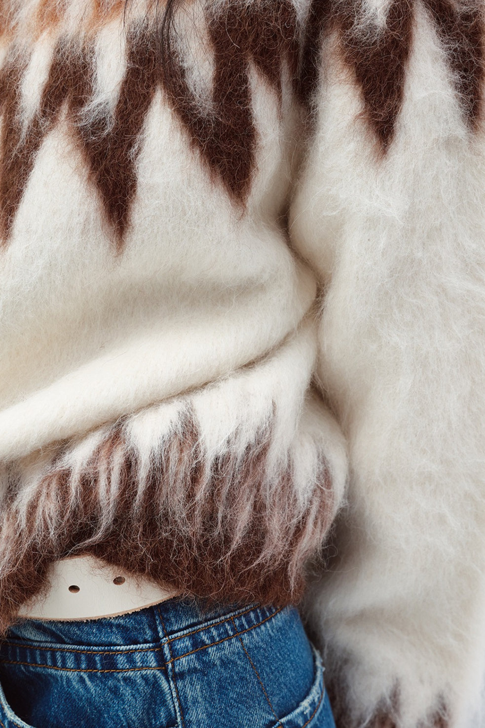 Alpaca wool blend vintage pullover sweater | 3 color