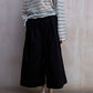 100% cotton straight wide-leg 9/8 pants | 3 color