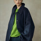 Wool riched structured silhouette mid-length coat | 3 color