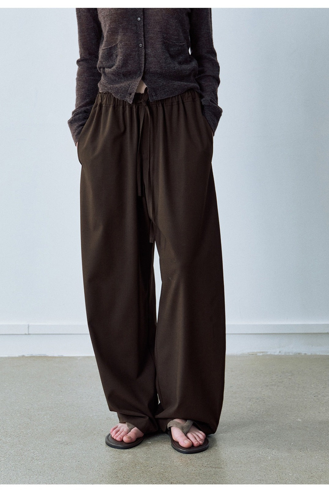 Matte finish casual pants | 4 color