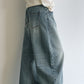 100% washed cotton curved silhouette jeans | 3 color