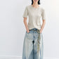 100% cotton semi sheer soft T-shirt | 4 color