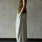 Lyocell blend cotton soft wide-leg pants