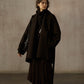 Wool blend loose-fit batwing silhouette jacket | 2 color