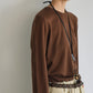 Wool blend back lines loose fit knitwear | 6 color