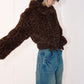 Faux fur print chic short jacket | 2 color