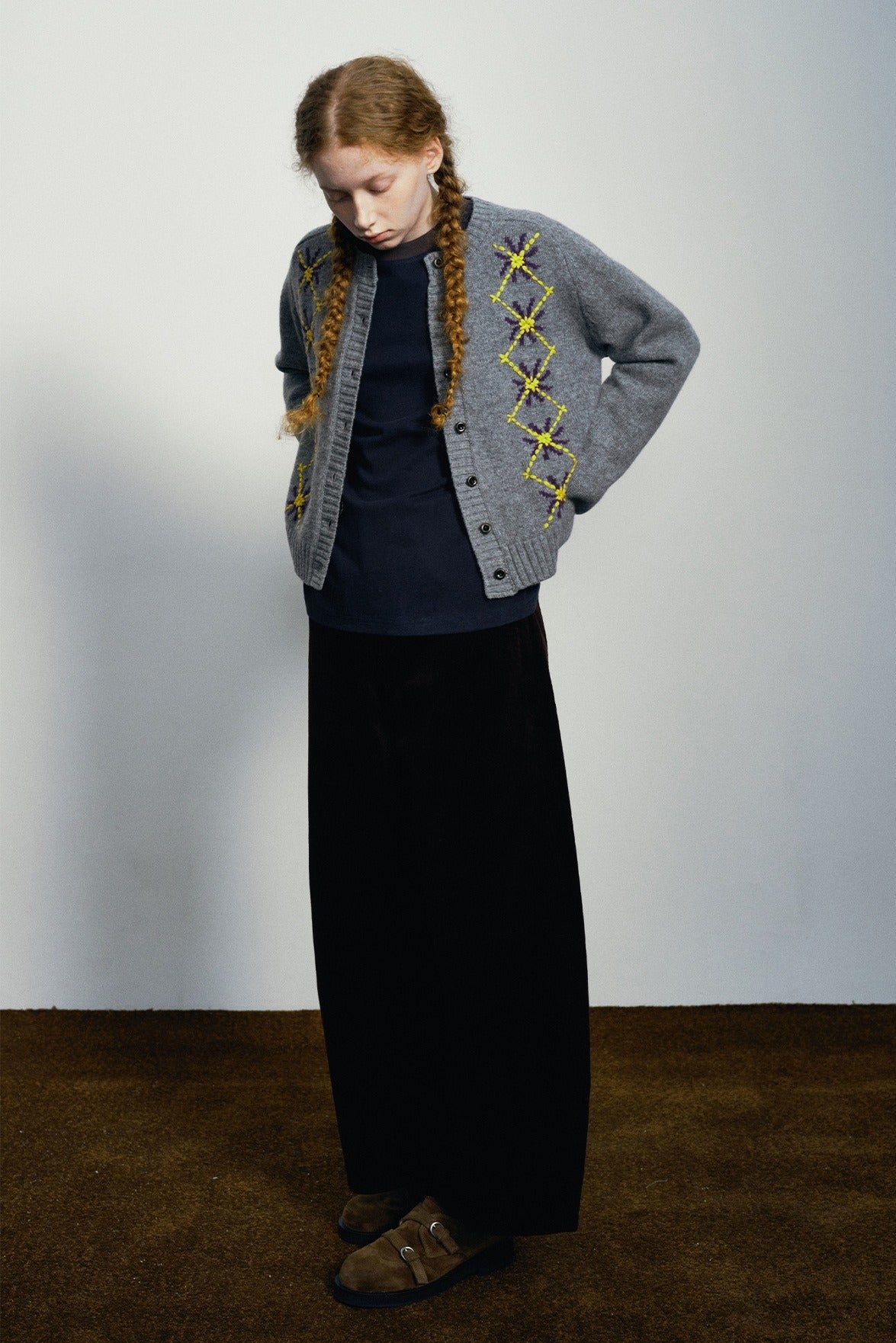 High-waisted corduroy curved-leg casual pants | 3 color