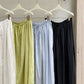 [Wandering organ] Viscose blend textured peplum waist skirt | 4 color