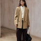 100% wool structured minimalist design jacket | 2 color