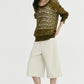 Wool blend airy open-knit hole knitwear | 2 color