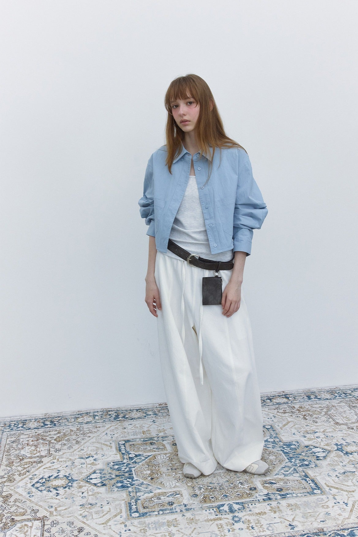 Lyocell-cotton lantern shape relaxed-fit pants | 6 color