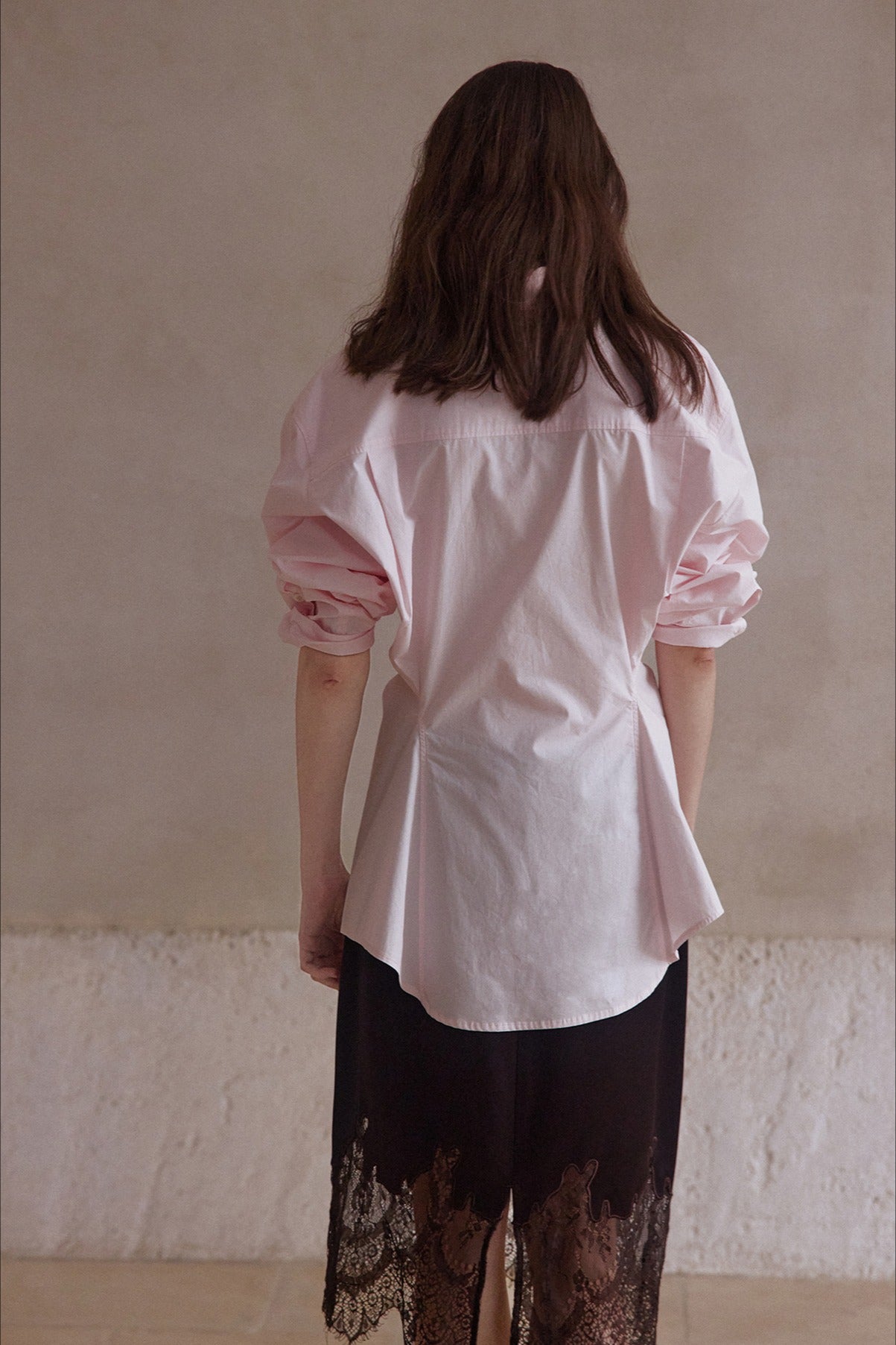 100% cotton gathered waist chic shirt | 3 color