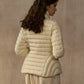 Lightweight hourglass silhouette down jacket | 3 color