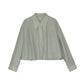 Long pointed collar transparent tencel shirt | 10 color