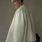 Wool blend funnel collar elegant jacket | 3 color
