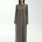 Cotton blend fleece long hoodie dress | 3 color