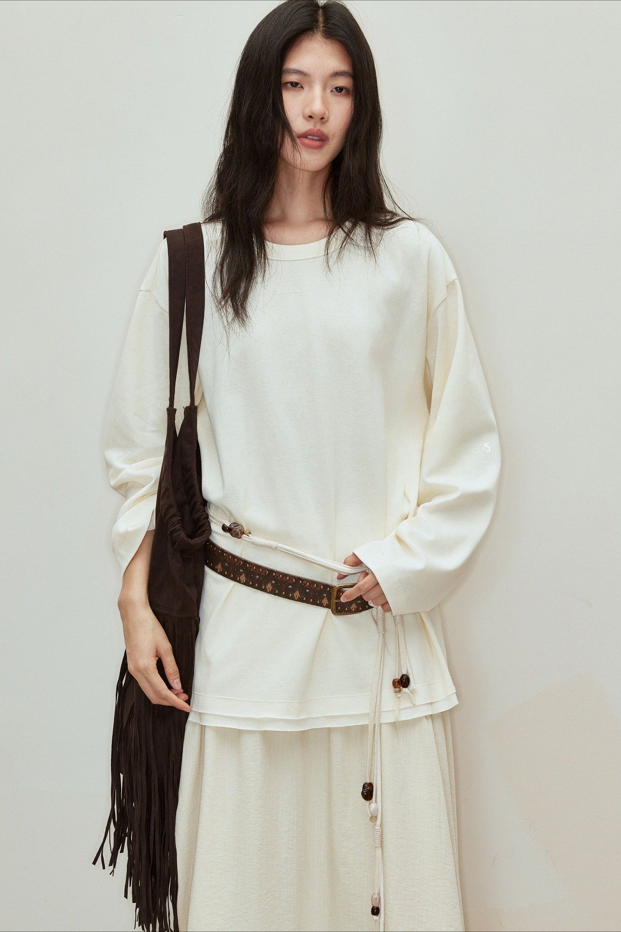 Cotton blend soft stretch T-shirt | 3 color