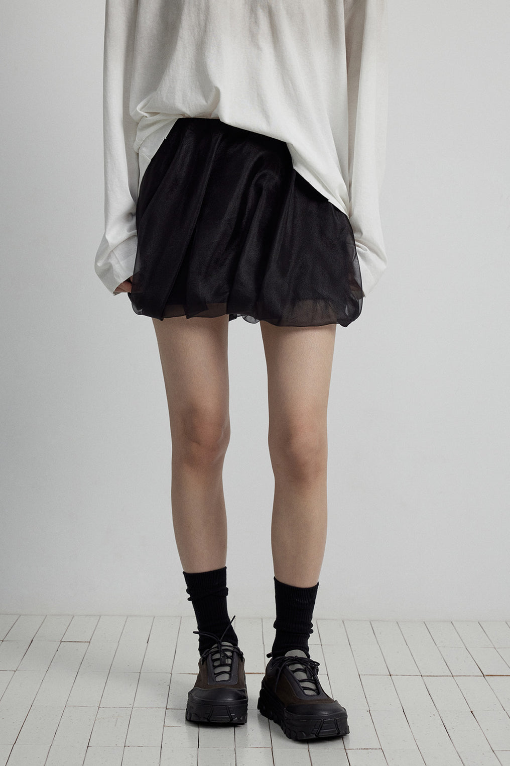 Organdy bud style skirt | 2 color