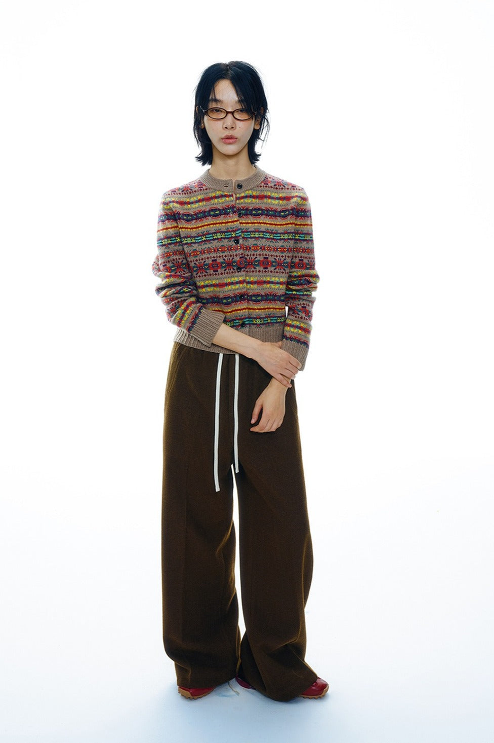 Fluid wide leg relaxed fit draw-cord waist pants | 2 color