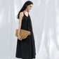 Cotton blend soft sling dress | 4 color
