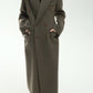 100% wool hourglass silhouette overcoat | 3 color