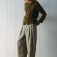 Cotton blend clean-fit silhouetted casual pants | 3 color