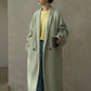 100% wool languid robe style double-faced overcoat | 5 color