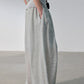 Lightweight textured wide leg casual pants | 3 color