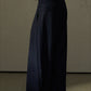 Languid wide-leg scimitar curve pants | 2 color