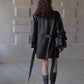 Cotton blend cozy crinkle style suede jacket