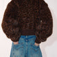 Faux fur print chic short jacket | 2 color