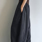 Cotton blend ultra-relaxed patchwork banana silhouette pants | 5 color