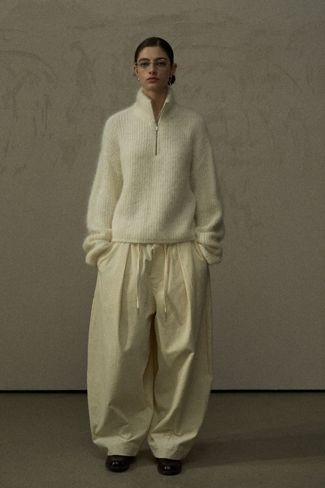 Pantalones de pana de pernera extra ancha de mezcla de algodón | 4 colores