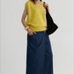 Wool blend long-hair soft V-neck vest | 3 color