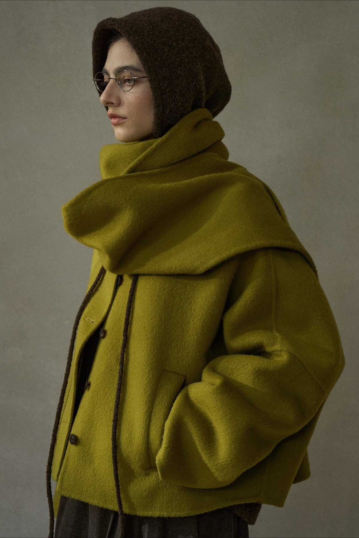 100% wool cozy scarf with pocket | 6 color