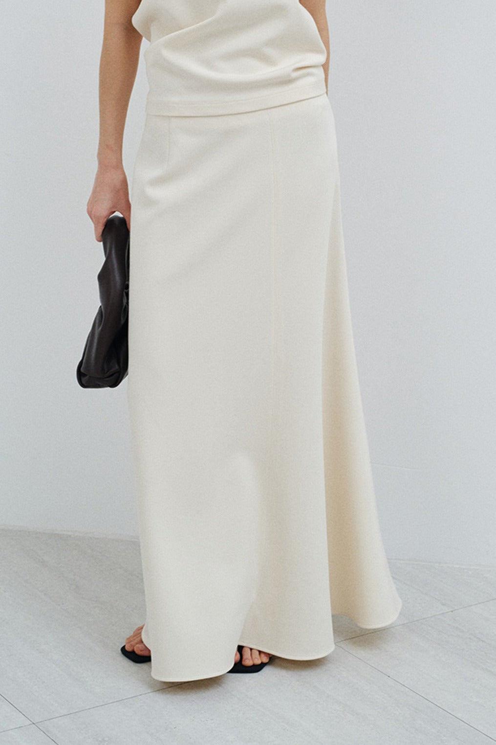 Falda larga elástica de suave caída | 3 colores