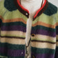 Wool and mohair cozy stripped sweater cardigan | 3 color