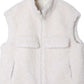 100% wool plush feel warm vest | 2 color