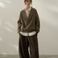 100% sheep wool mid-weight cozy cardigan | 3 color