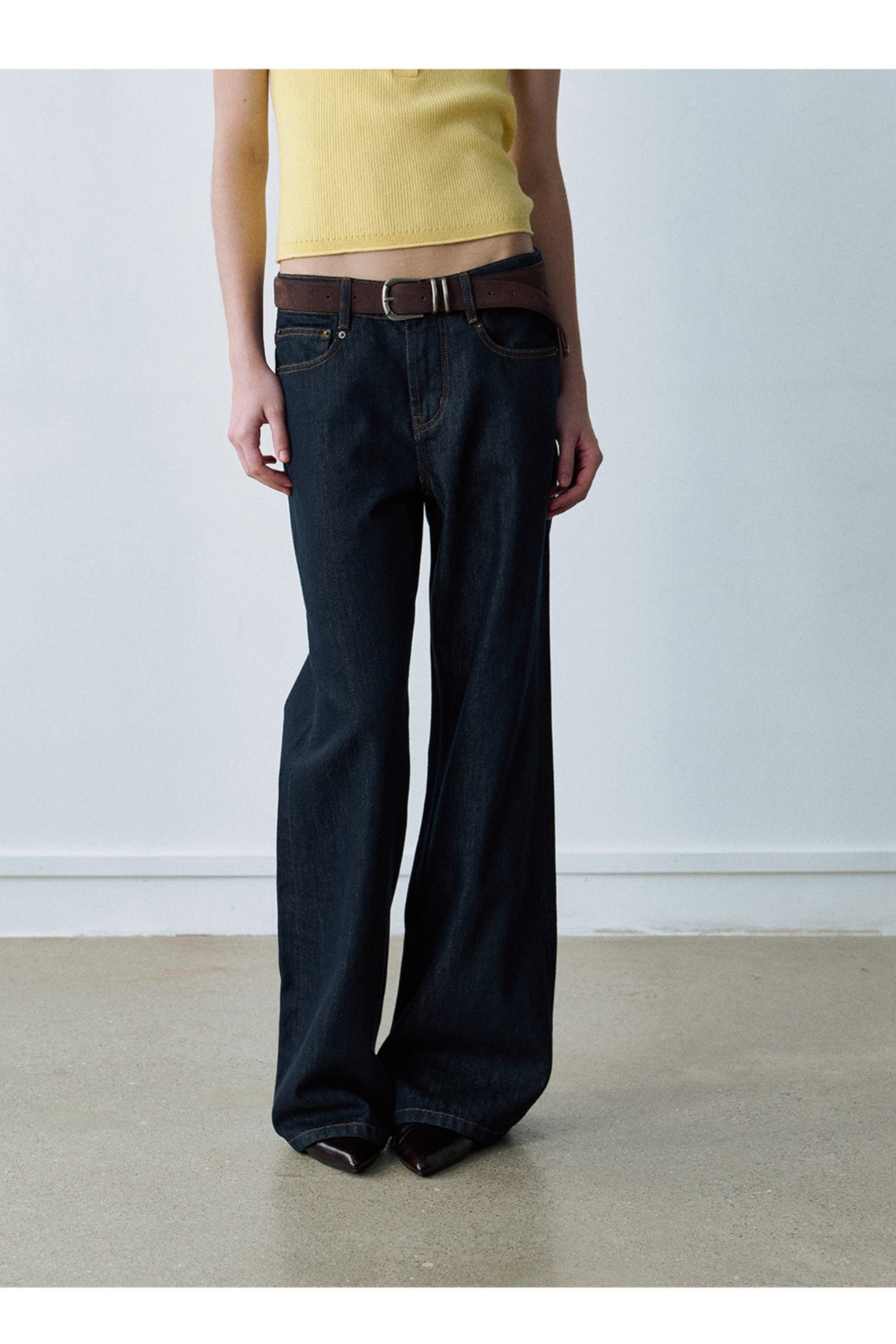 Tencel-cotton micro-flare jeans | 2 color