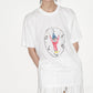 Cotton loose-fitting cartoon graffiti print t-shirt | 3 color