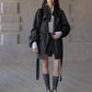 Cotton blend cozy crinkle style suede jacket