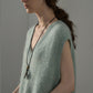 Alpaca blend furry loose fitting sweater vest | 5 color