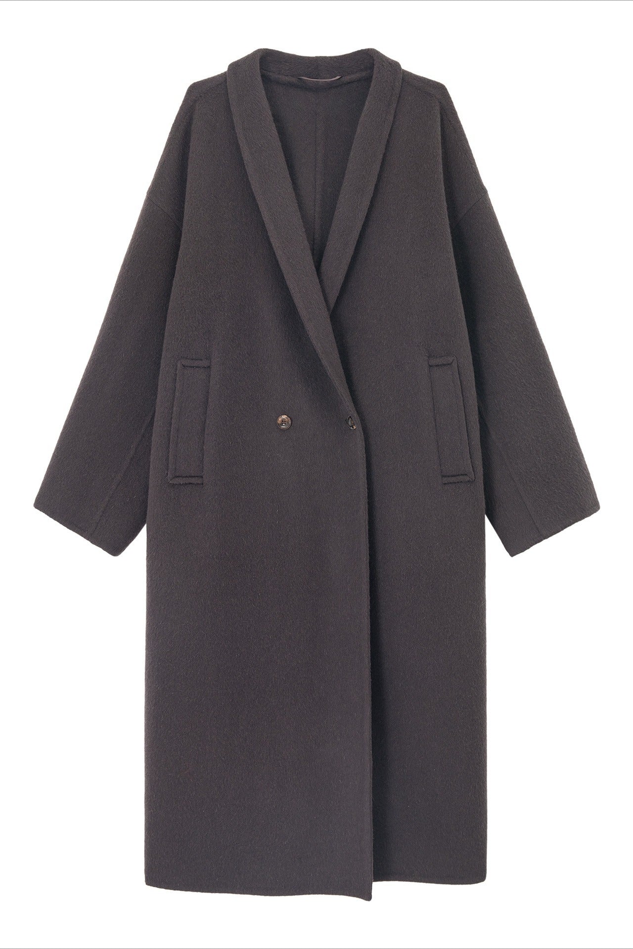 100% wool languid robe style double-faced overcoat | 5 color
