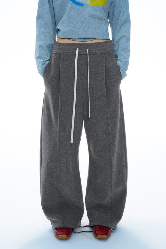 Sickle shaped wide-leg casual pants | 3 color