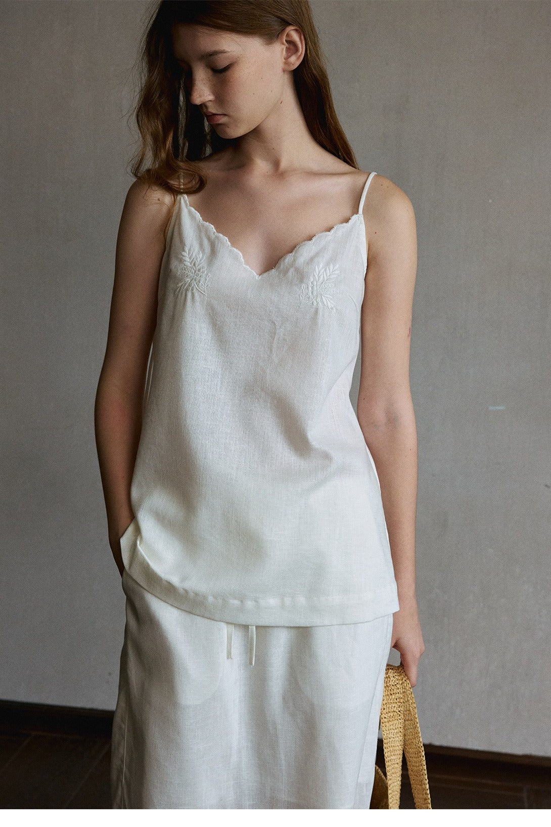 Top halter de tencel, algodón y lino | 2 colores
